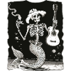 Skeleton Mermaid Guitar