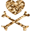 Piratenherz Camo Sand