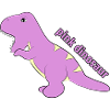 Dinosaure rose