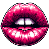 Sexy pink lips