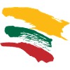 Lithuania Flag - Brush Stripes