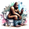 Doing Sassy Stuff Funny Bigfoot