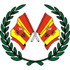 Flags Lodz laurel wreath