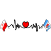 Cardio heart Flag Poland, Subcarpathia