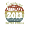 Awesome since February 2013 - Birthday