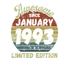 Génial depuis janvier 1993 - Anniversaire