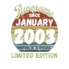 Génial depuis janvier 2003 - Anniversaire