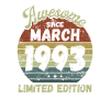 Génial depuis mars 1993 - Anniversaire