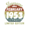 Awesome since February 1953 - Birthday