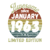 Awesome since January 1963 - Birthday