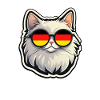 Germany Cat with Sunglasses