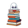 Funny Book Lover Reading Halloween
