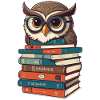 Owls Lover Cute Book Illustration
