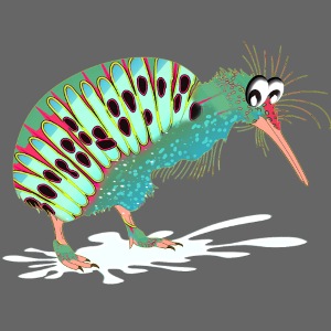 Lustige Tiere - Lustiger Vogel Kiwi Vogel