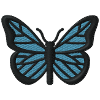 Butterfly embroidered