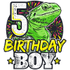 Dino 5th Birthday Boy