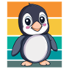 Pingouin rétro