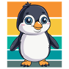 Pingouin rétro