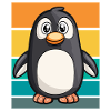 Pingouin rétro