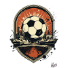 An emblem for football
