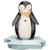 Kleiner Pinguin - Aquarell