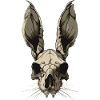 Crâne de lapin zombie