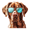 Chesapeake Bay Retriever, Dog, Sunglasses