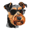 Airedale Terrier, Dog, Sunglasses, Summer