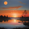 Landschaft Sonnenuntergang