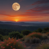 Landschaft Sonnenuntergang