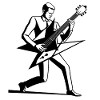 Iconic Guitarist Drawing
