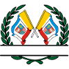 Drapeaux Sainte-Croix couronne de laurier bannière