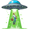 UFO succhia l'uomo