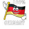 ALLEMAGNE 100% DRAPEAU