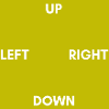 Up Left Down Right Yellow