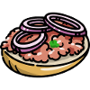 Comic Mettbrötchen Mett Hack Brötchen Zwiebeln