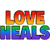 Love Heals LGBTQ Rainbow