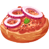 Comic Mettbrötchen Mett Hack Brötchen Zwiebeln