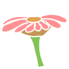 Flower icon page pink plant