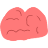 Symbole de la tête Cerveau
