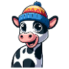 Calf with cap