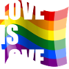 Rainbow Love Wave Design