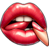 Attractive pink lip