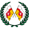 Flags Lubin laurel wreath