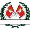 Flags Warmia Masuria laurel wreath banner