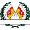 Flags Lubin laurel wreath banner