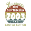 Génial depuis septembre 2003 - Anniversaire