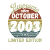 Génial depuis octobre 2003 - Anniversaire