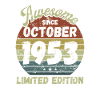 Awesome since October 1953 - Birthday