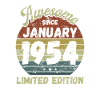 Awesome since January 1954 - Birthday